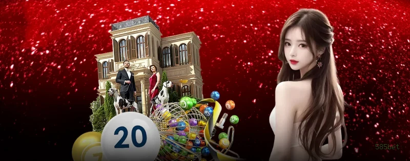 Imagem promocional do aplicativo mobile da 585bet